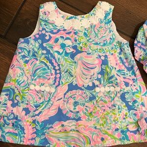 Lilly Pulitzer Dress 2 Piece Set 6-12 months